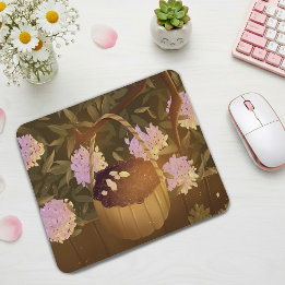 Golden Hour Blackberry Basket Mouse Pad Muismat