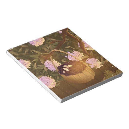 Golden Hour Blackberry Basket Notitieblok (Schuin)