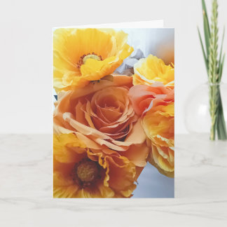 Golden Hour Bloom Greeting Card Kaart