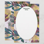 Golden Hour Blooms Note Card (Voorkant / Achterkant)