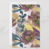 Golden Hour Blooms Note Card (Achterkant)