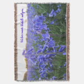 Golden Hour Bluebells - Gepersonaliseerde Moederda Deken (Voorkant Verticaal)