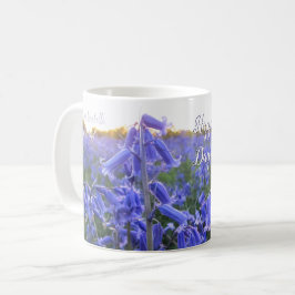 Golden Hour Bluebells - Gepersonaliseerde Moederda Koffiemok