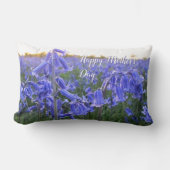 Golden Hour Bluebells - Gepersonaliseerde Moederda Kussen (Voorkant)