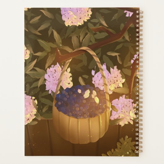 Golden Hour Blueberry Basket Planner (Achterkant)