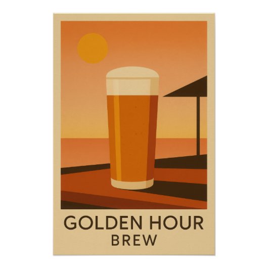 Golden Hour Brew Perfect Poster (Voorkant)