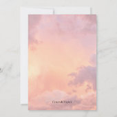 Golden Hour Bridal Shower Invitation Kaart (Achterkant)