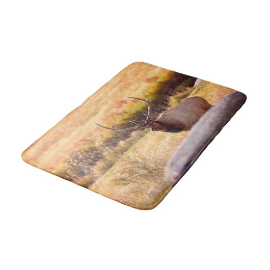 Golden Hour Bull Elk Badmat (Gekanteld)