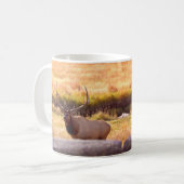 Golden Hour Bull Elk Koffiemok (Voorkant links)