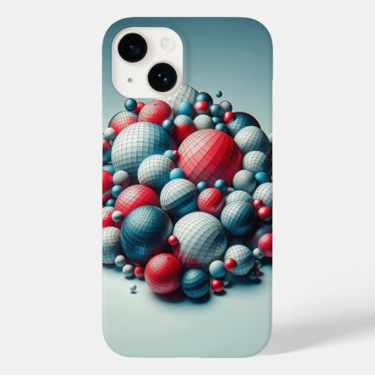 Golden Hour Cityscape Phone Case - Isometric 3D  (Achterkant)