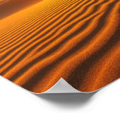 Golden Hour Desert Sand Dunes Sunset Photography Poster (Hoek)