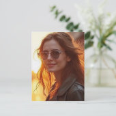 Golden Hour Elegance Briefkaart (Staand voorkant)