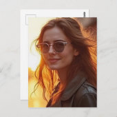 Golden Hour Elegance Briefkaart (Voorkant / Achterkant)