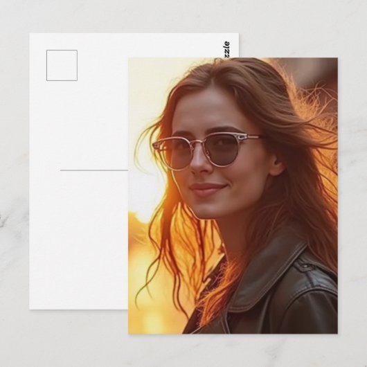 Golden Hour Elegance Briefkaart (Voorkant / Achterkant)