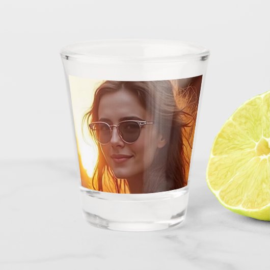 Golden Hour Elegance Shot Glas (Voorkant)