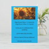 Golden Hour Enorme Bloeiende Zonnebloem (AI) Kaart (Staand voorkant)