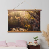Golden Hour Evergreen Hangend Wandkleed (Slaapkamer)
