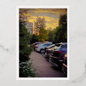 Golden Hour Folie Uitnodiging - (Voorkant)