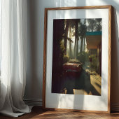 Golden Hour Getaway Een filmische ochtend in Calif Poster