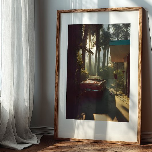 Golden Hour Getaway Een filmische ochtend in Calif Poster