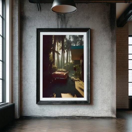 Golden Hour Getaway Een filmische ochtend in Calif Poster