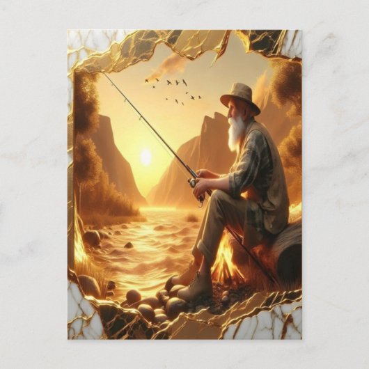 Golden Hour Gevist Briefkaart (Voorkant)