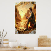 Golden Hour Gevist Poster (Keuken)
