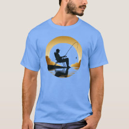 Golden Hour Gevist - Serene Lake Scene T-shirt