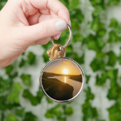 Golden Hour Glow at Baitings Reservoir Sleutelhanger (Hand)