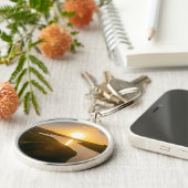 Golden Hour Glow at Baitings Reservoir Sleutelhanger (Zijkant)