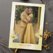 Golden Hour Grace Fotobruiloft Bewaar de datum Kaart