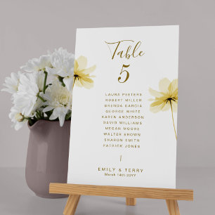 Golden Hour Grace Wedding Namen Tafelnummer