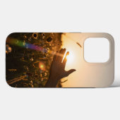 Golden Hour — Hand Reaching for the Setting Sun Case-Mate iPhone Case (Achterkant (horizontaal))