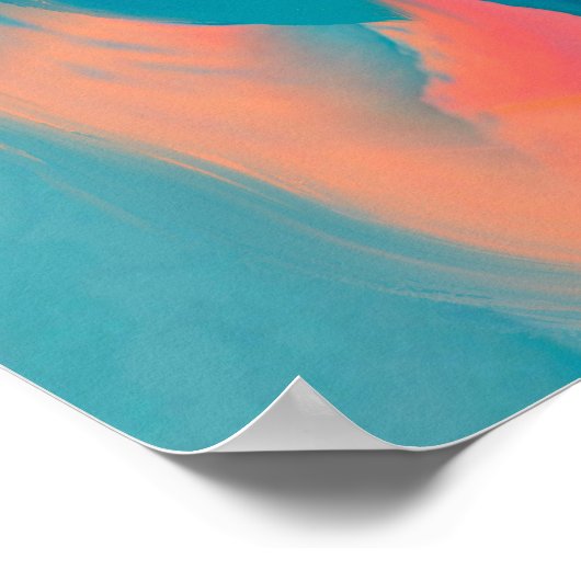 Golden Hour in August versie 2 Poster (Hoek)