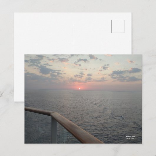 Golden Hour in het Zee Briefkaart (Voorkant / Achterkant)