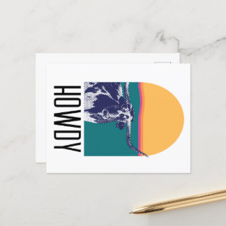 Golden Hour Longhorn Briefkaart