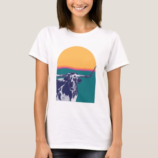 Golden Hour Longhorn T-shirt (Voorkant)