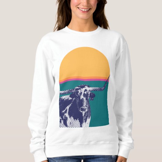 Golden Hour Longhorn Trui (Voorkant)