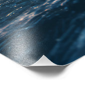 Golden Hour Ocean Waves Crashing on Rocks Sunset Foto Afdruk (Hoek)