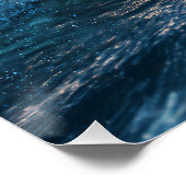 Golden Hour Ocean Waves Crashing on Rocks Sunset Perfect Poster (Hoek)