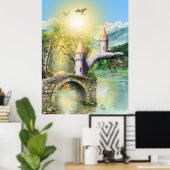 Golden Hour Poster (Thuiskantoor)