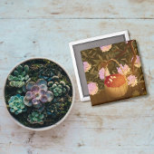 Golden Hour Raspberry Basket Magnetische Foto Magneet