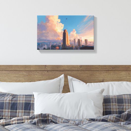 Golden Hour, Rising Canvas Afdruk (Insitu (Slaapkamer))