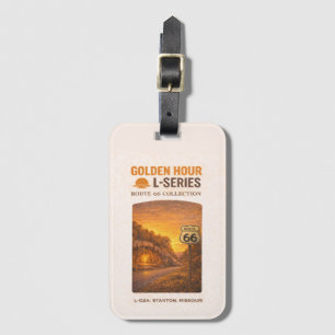Golden Hour Route 66 L-Serie Stanton Missouri Bagagelabel