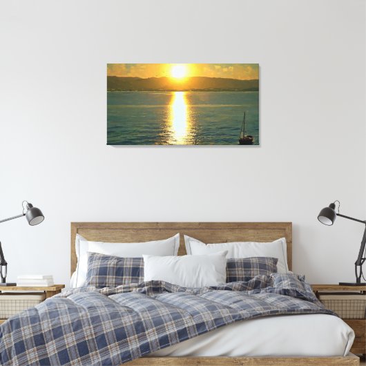 Golden Hour Sail Canvas Afdruk (Insitu (Slaapkamer))