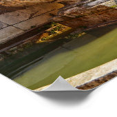 Golden Hour Serenity - Roman Ruin Fountain Poster (Hoek)