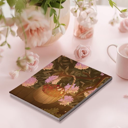 Golden Hour Strawberry Basket Notitieblok