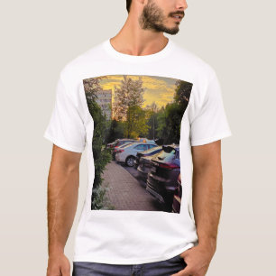 Golden Hour Street Photo T-shirt – Aanpasbaar