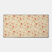 Golden Hour Study | Retro Ogee Floral Desk Mat (Voorkant)