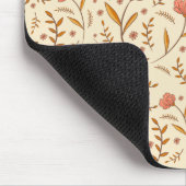 Golden Hour Study | Retro Ogee Floral Mouse Pad Muismat (Hoek)